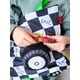 thumbnail image 5 of Manta de felpa sensorial Baby Jack & Co Racing Sports Lovey, 5 of 6