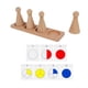 thumbnail image 3 of Materiales matemáticos Montessori, manipuladores matemáticos de equivalencia con muñecos de clavija, clasificación de formas para niños, niños y niñas, 3 of 5
