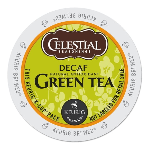 24 K-cups de Tea Celestial Seasonings, color verde descafeinado