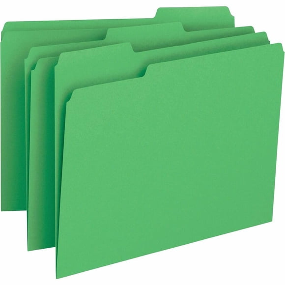 Carpeta de Archivo Business Source con Pestaña Superior 1/3 Verde