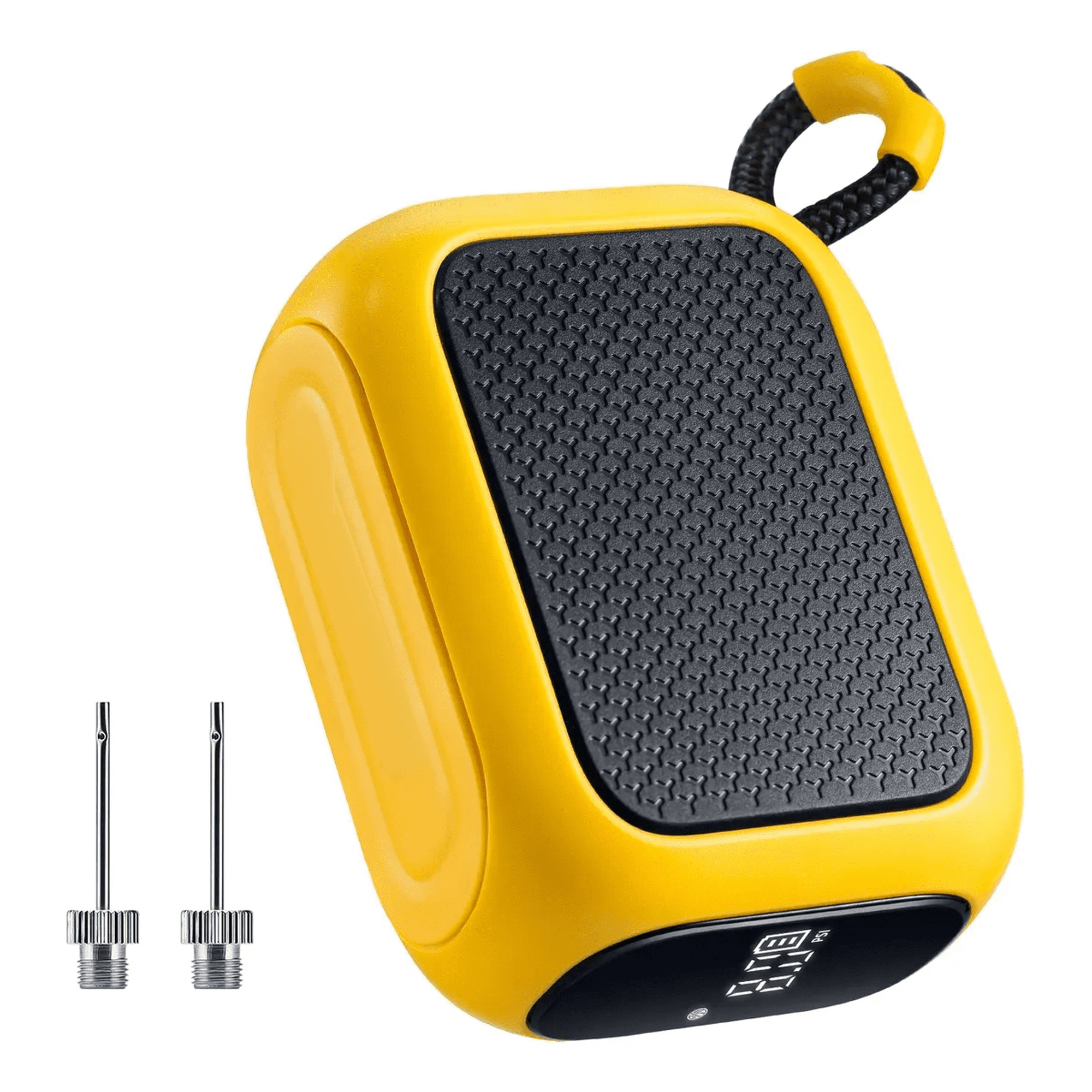 Bomba De Balón Belug Eléctrica Portátil Con Pantalla Lcd Digital Amarilla