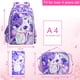 thumbnail image 3 of 3PCS Cat Backpack for Girls, 16”Kids Sequin Bookbag with Lunch Box, Water Resistant School Bag for Elementary Preschool Toddler, 3 of 3