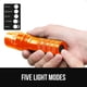 thumbnail image 4 of Linterna Táctica LED GORILLA GRIP Naranja con Zoom Ajustable, 4 of 9
