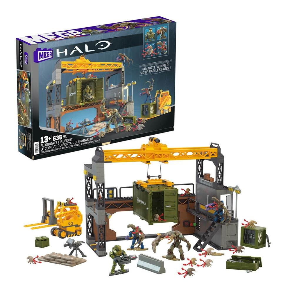 Juguete De Construcción Mega Halo Tiroteo En La Compuerta