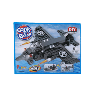 Construbrick Avión De Combate 3 En 1 Juguetes Perrot