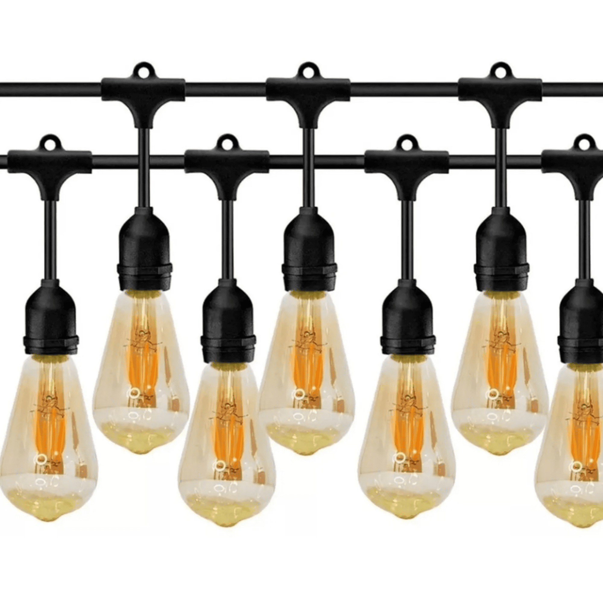 Want - Guirnalda 10m Certificada + 10 Ampolleta Tipo Edison 4w