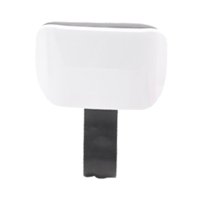 Ioensy - Cojín Universal Para Respaldo De Moto, Cojín Para Respaldo De Bicicleta Para Niños, Color Blanco