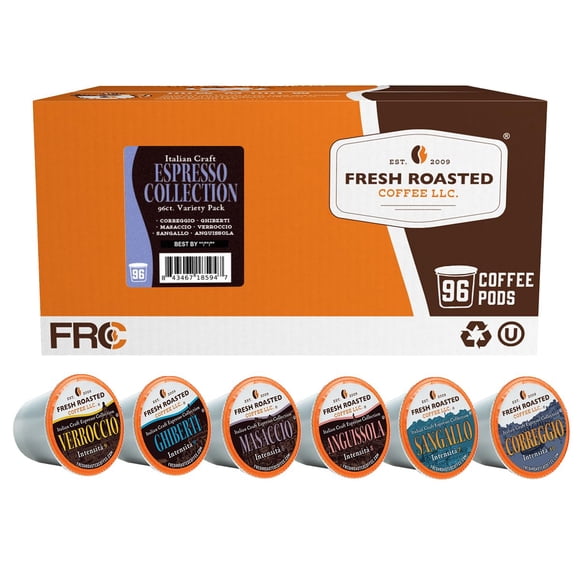 Cápsulas De Café Fresh Roasted Italian Craft 96 Tueste Oscuro