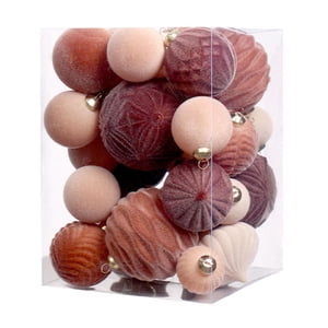 Bothyi - 35 Piezas De Adornos Navideños Colgantes De Bolas, Adornos Navideños Modernos, Bolas De Colores Mezclados