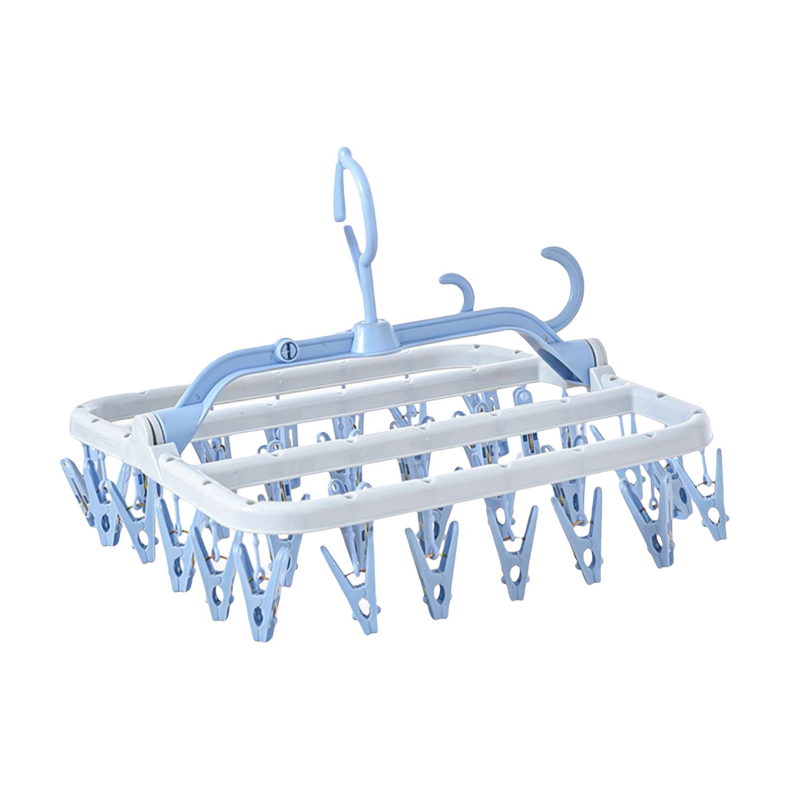 Bothyi - Tendedero Para Colgar, Resistente, Duradero, Giratorio Para Calcetines, Bufanda, Guantes, Azul