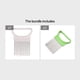 thumbnail image 1 of 1pc Stainless Steel Cutter Slicer Gadget, Meat Onion Fork Slicing Helper, Multipurpose Vegetable Slicer, Kitchen Tool, 1 of 5