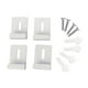 thumbnail image 3 of 4 Piezas Clips De Espejo De Acero Inoxidable Clips De Retención Pesados Para Montaje En Pared Blanco L, 3 of 3