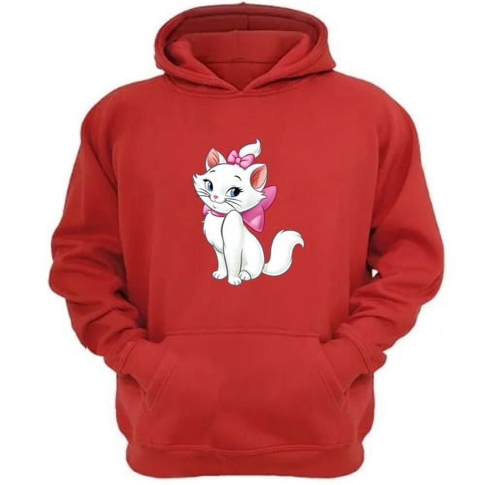 Genérico - Polerón Canguro Gatos Aristócratas Rojo Talla S Unisex