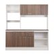 thumbnail image 1 of Kit Cocina Julieta 8 Puertas 1 Cajon Nogal - Blanco, 1 of 16