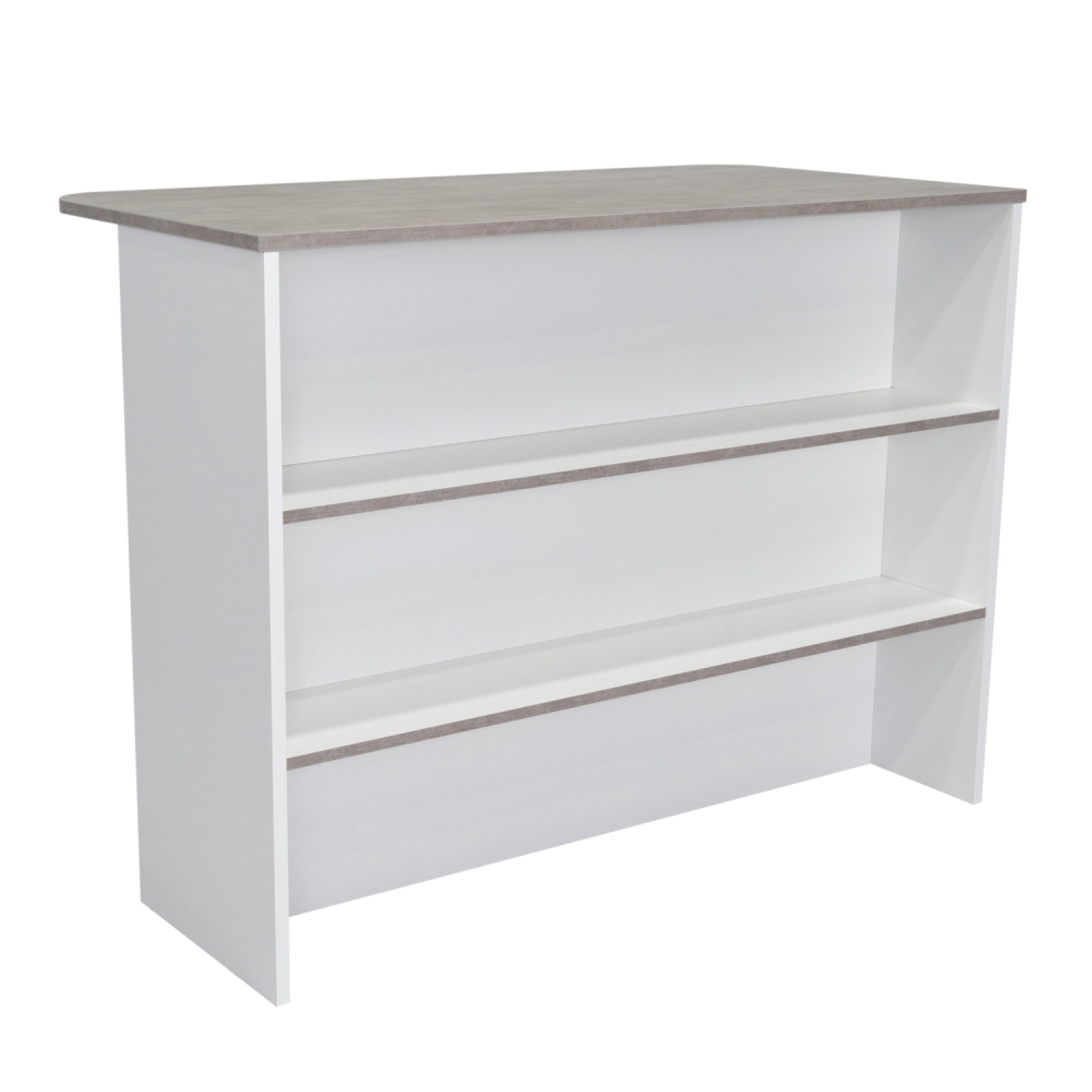 Fmfurniture - Isla Cocina 120x60x90 Cm Gris