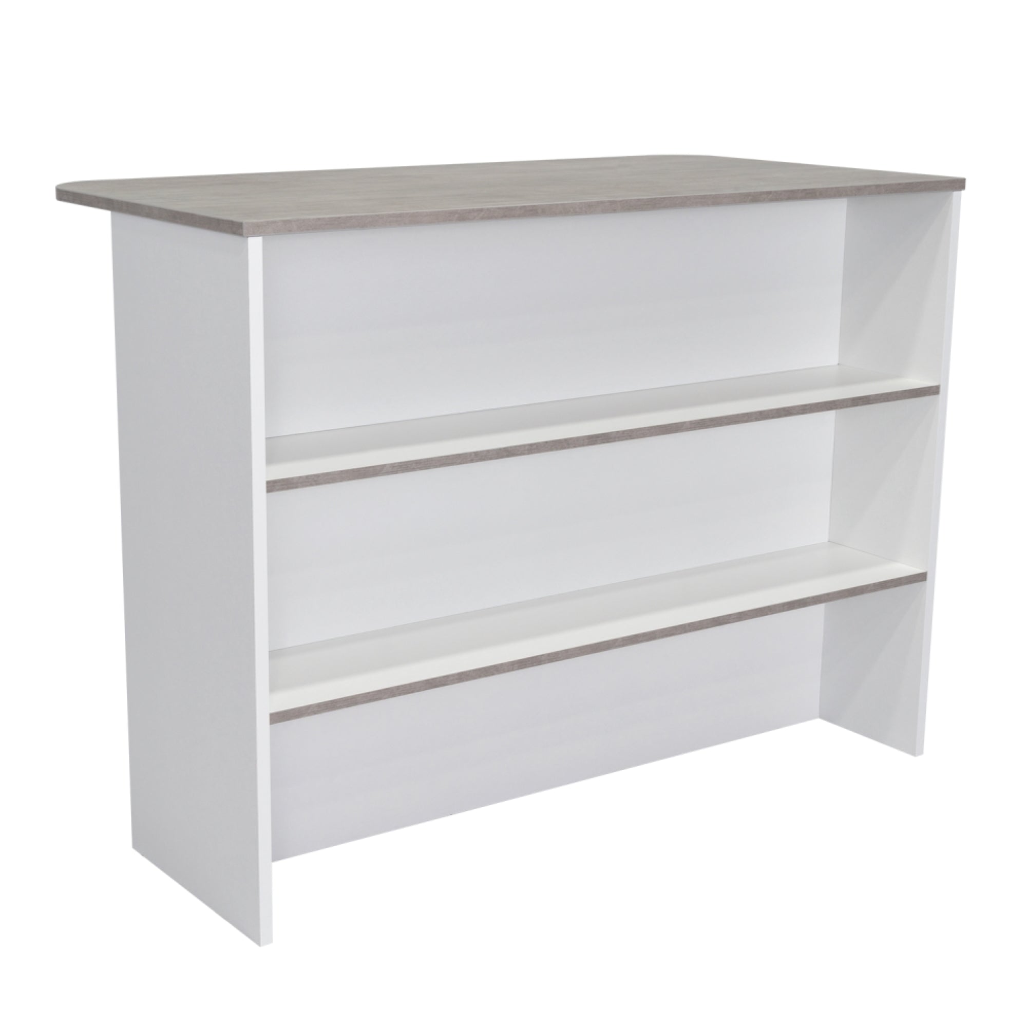 Fmfurniture - Isla Cocina 120X60X90 Cm Gris