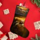 thumbnail image 4 of Posty Austin / Post Malone Tema: Calcetines de Navidad, fino lino blanco para colgar en escaleras y chimenea, decoración navideña para el hogar, regalo de Navidad. 54cm × 38cm, 4 of 5