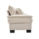 thumbnail image 3 of Corduroy Sofa Sleeper Couch Loveseat Sofa with Pillows Comfy Upholstered Deep Seat Sofa for Bedroom,Living Room,Apartment,Office,Dorm-Beige Corduroy, 3 of 3