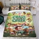 thumbnail image 4 of Craig del Arroyo Conjunto de sábanas temático, trío de piezas, cómodo y amigable con la piel, diseño único, regalo de decoración para el hogar para familiares, amigos y fans,135cm *200cm, 4 of 6
