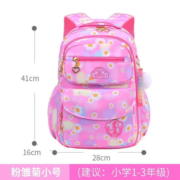 Orthopedic Primary School Bags for Girls Gradient Color Grades 1-3-6 Children's Backpack Large Capacity Kids Rucksack Mochila