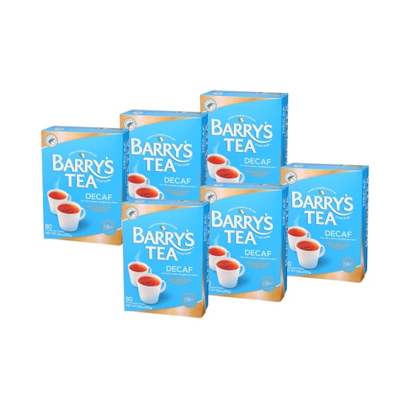 Barry's Tea Descafeinado - 80 bolsitas de té - paquete de 6
