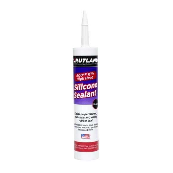 Sealant Rutland RTV de silicona de alta temperatura, 600 °F, color negro, 305 ml