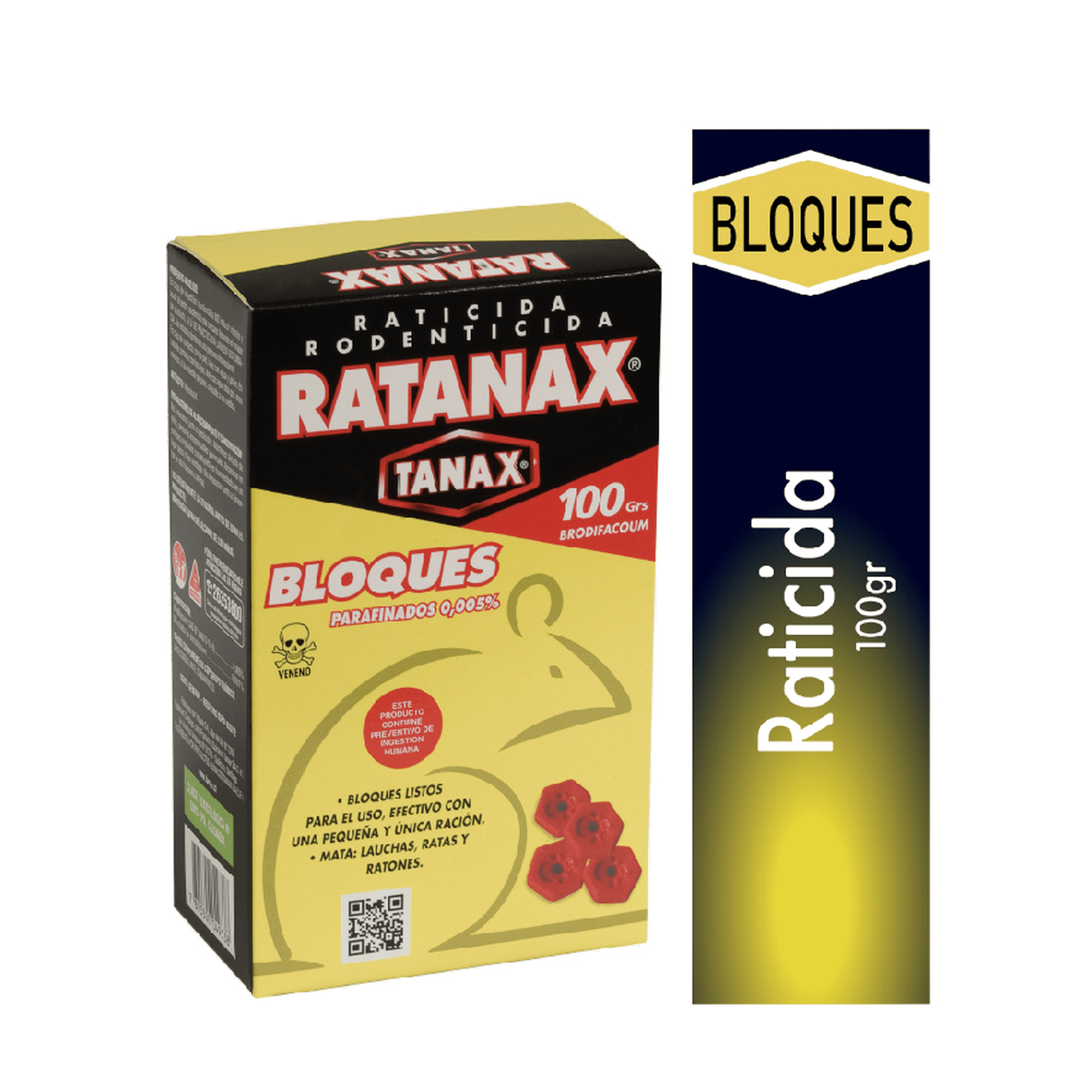 Raticida Ratanax en Bloques de 100 Grs. | Lider
