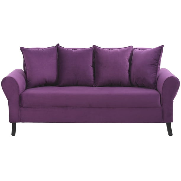 Sofa Lua 3c Felpa 20 Morado