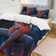 thumbnail image 3 of Spider-Man Poses 3 Piece Sets Full/Queen Size - Reversible Microfiber Quilts with 2 Shams Soft Lightweight Bedspread Coverlet Comforter for All Season Bed Sheets, 3 of 5