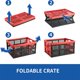 thumbnail image 4 of Caja de Almacenamiento Aebeky 30 L Plegable Pack de 3 Negro y Rojo, 4 of 8