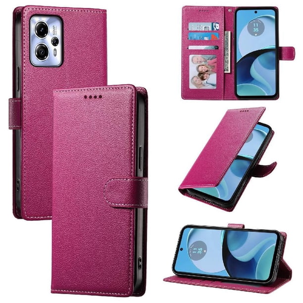 Funda para FOXDOCK Motorola Moto G13 4G– Cuero Premium, 3 ranuras para tarjetas, Protección contra impactos