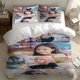 thumbnail image 1 of 3pcs Black-P Member Collage Pattern Three-Piece Set Soft Duvet Cover + Double Pillowcases, 1 of 1