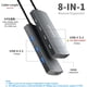 thumbnail image 2 of Hub USB-C VANGREE 8 en 1 10Gbps HDMI 4K60 PD 80W, 2 of 3