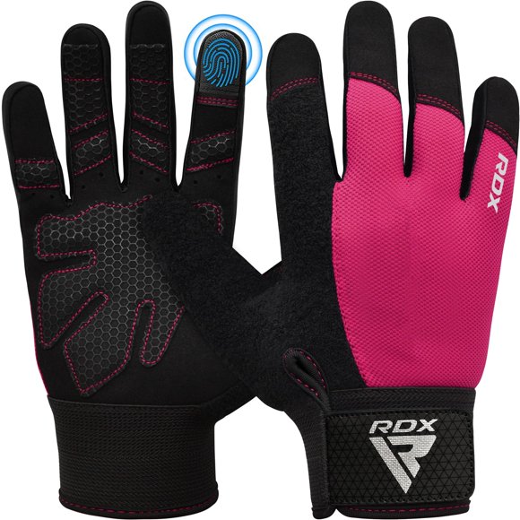 Guantes RDX para Levantamiento de Pesas de Dedo Completo con Pantalla Táctil y Transpirables