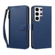 thumbnail image 1 of Funda Tipo Billetera para samsung galaxy S24 Ultra con Soporte y Bolsillo con Cierre Azul profundo, 1 of 1