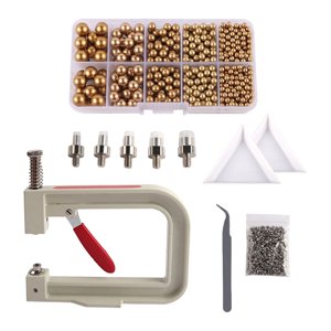 Magideal - Manual Perla Setter Herramienta Punzonadora De Perlas Máquina De Ajuste Hecha A Mano De Perlas Máquina De Ajuste De Perlas Para Artesanía De Dorado