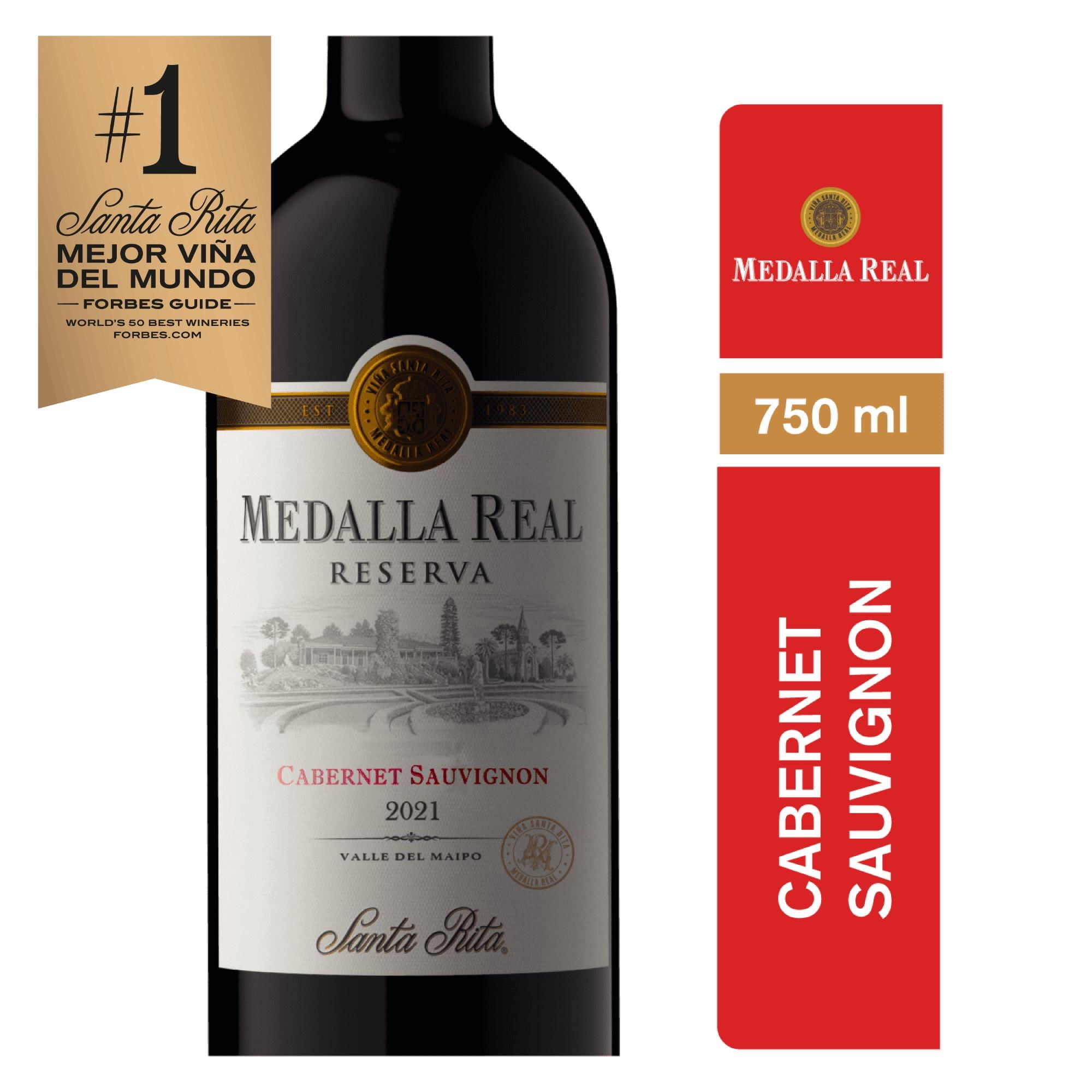 Vino Tinto Cabernet Sauvignon Reserva 13.5° Botella 750 ml Medalla Real