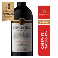 Vino Tinto Cabernet Sauvignon Reserva 13.5° Botella 750 Ml Medalla Real