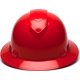 thumbnail image 2 of Gorro Pyramex Ridgeline con trinquete de 4 puntas, ala completa, rojo, 2 of 4
