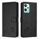 thumbnail image 1 of Funda tipo cartera FOXDOCK para REALME 9 5G/9 Pro 5G con soporte, ranuras, RFID, diseño de gato, 1 of 5