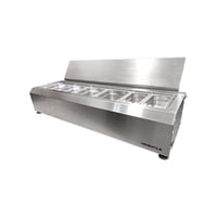 Versatile - Salsero 6 Estaciones De Sobremesa -Inox