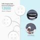 thumbnail image 3 of Cargador QKCOK para Pixel Watch 3/2, paquete de 2, USB‑C, blanco, 3 of 6