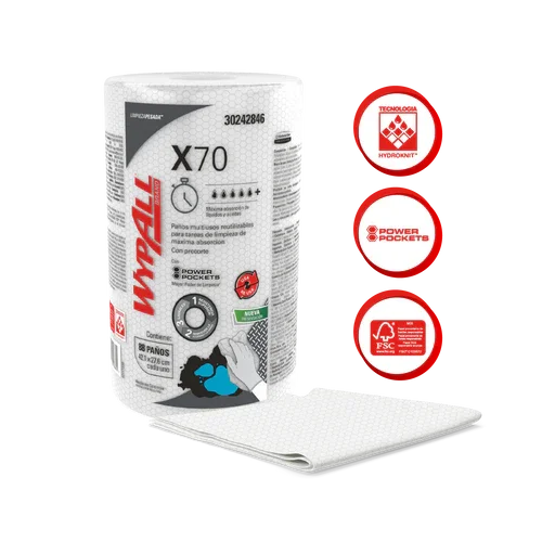Paño Wypall X-70 Jumbo x 88 Paños