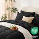 thumbnail image 3 of Juego de edredón CozyLux Queen, 7 piezas, cama en bolsa, color negro, 3 of 7