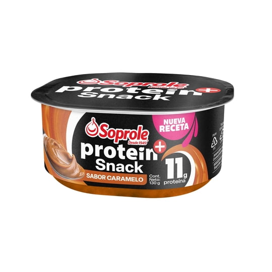 Postre Protein+ Snack Caramelo 130 g Soprole