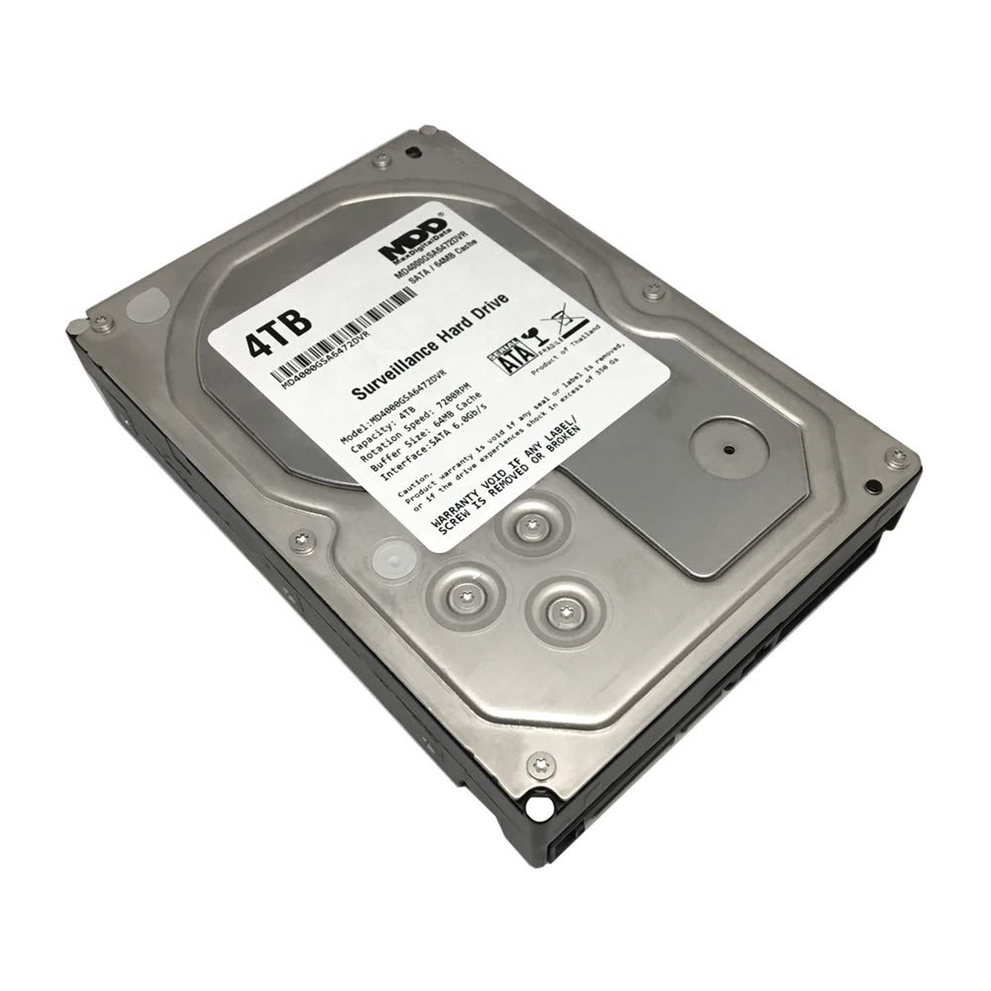 Mdd Maxdigitaldata - Disco Duro Dvr Surveillance Maxdigitaldata De 4 Tb Sata 6,0 Gb/s