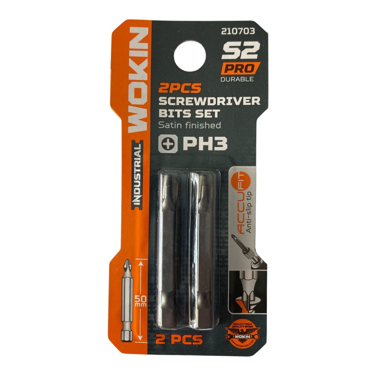 Wokin - Pack De 10 Puntas Ph3 De 50 Mm