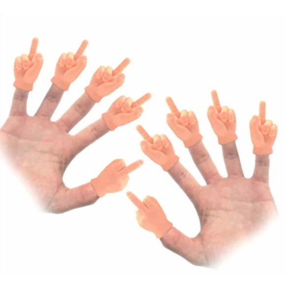 Finger Hands DR DINGUS: 10 títeres mini de dedo medio