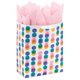 thumbnail image 4 of Bolsa de regalo Hallmark 33 cm rosa/amarilla con puntos de foil, 4 of 6