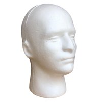 Magideal - Soporte De Exhibición De Cabeza De Maniquí Soporte De Exhibición De Cabeza De Hombre Negro De Maniquí Pelucas De Espuma Cabeza Para Pelucas Gafas Toca